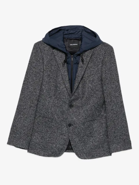Karl Lagerfeld hooded blazer