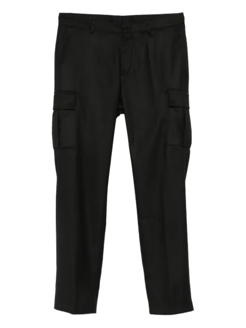 Karl Lagerfeld pressed-crease cargo trousers 
