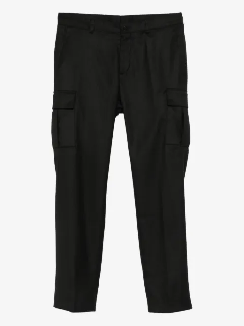 Karl Lagerfeld pressed-crease cargo trousers