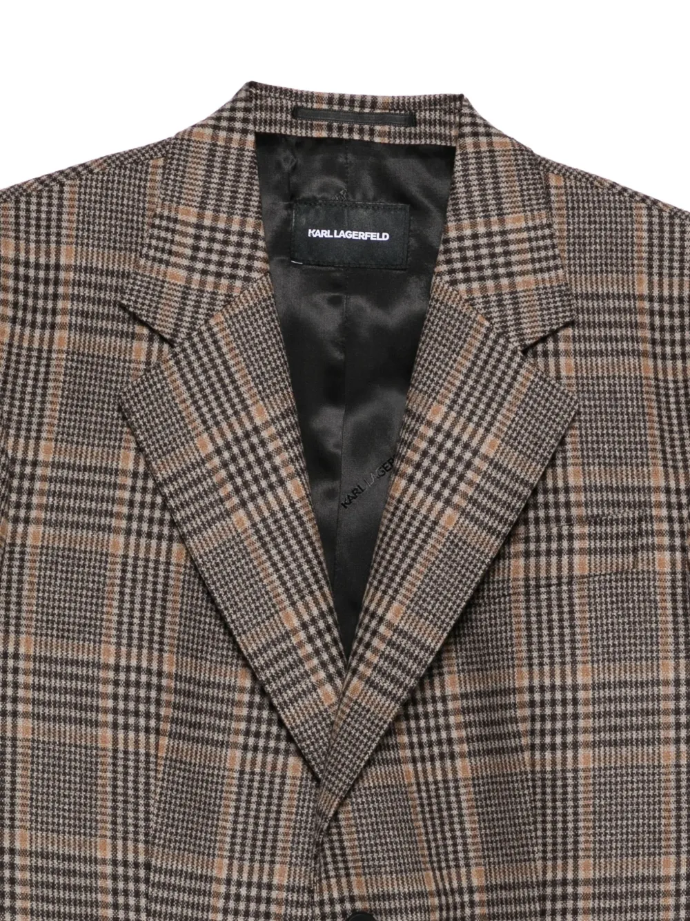 Karl Lagerfeld Geruit jack Bruin