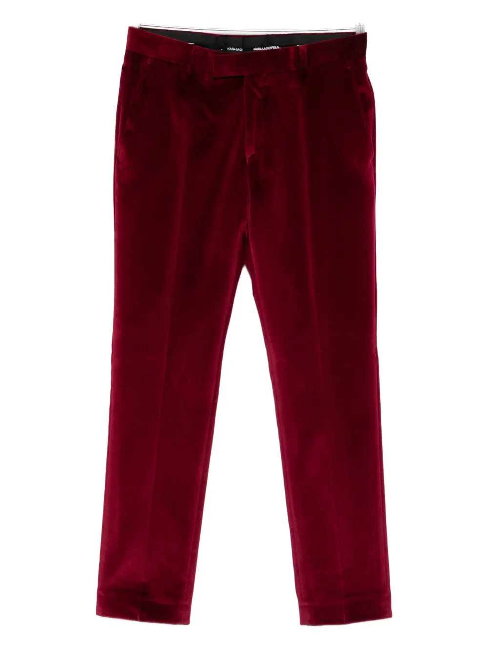 Karl Lagerfeld Tube velvet trousers | Red | Image 1