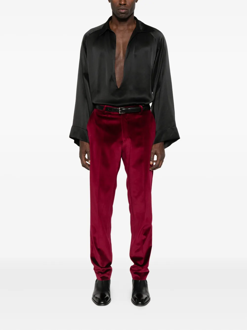 Karl Lagerfeld Tube velvet trousers | Regular-Fit & Straight Leg Pants | Image 2