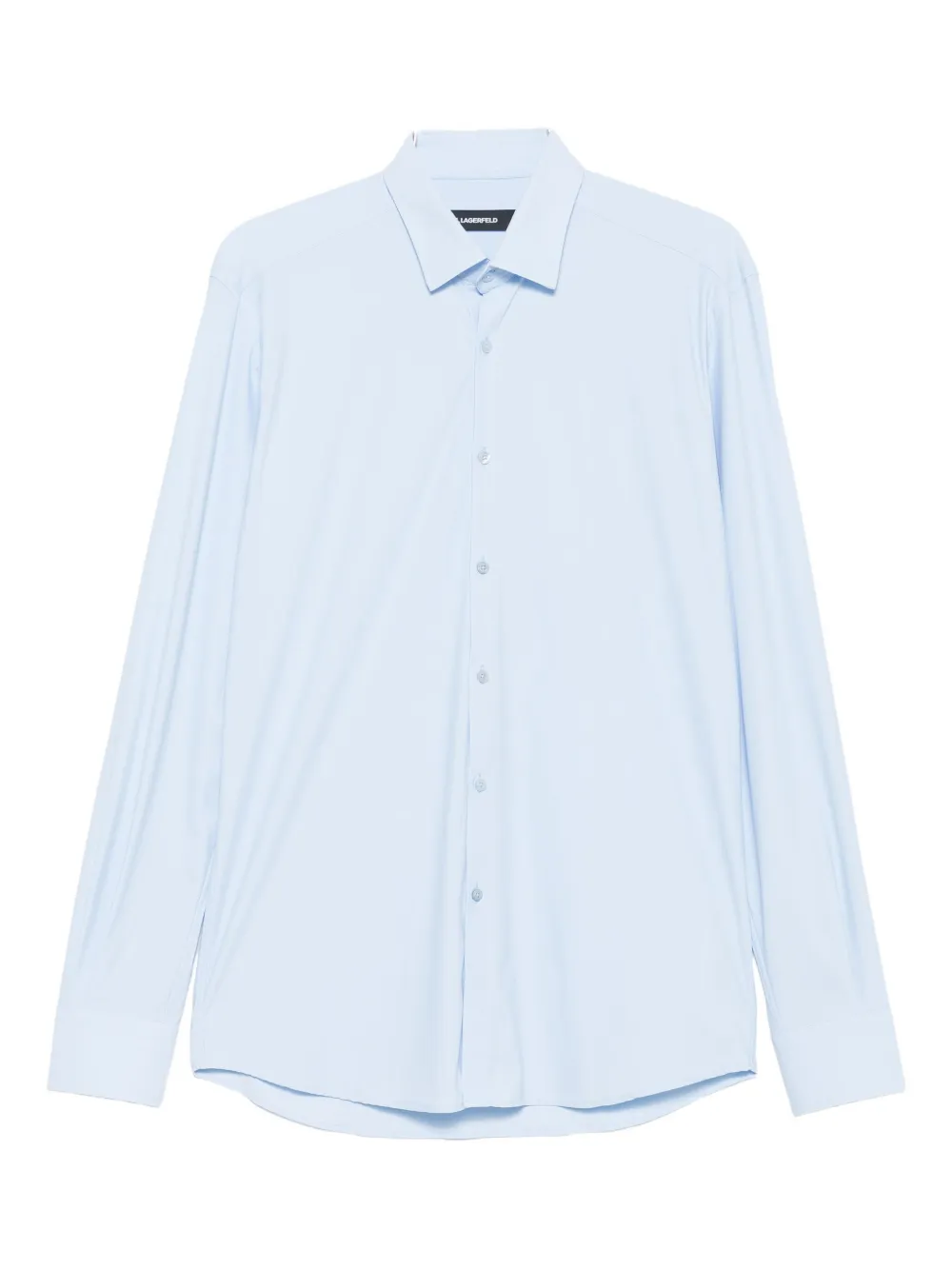 Karl Lagerfeld long-sleeve button-fastening shirt Blauw