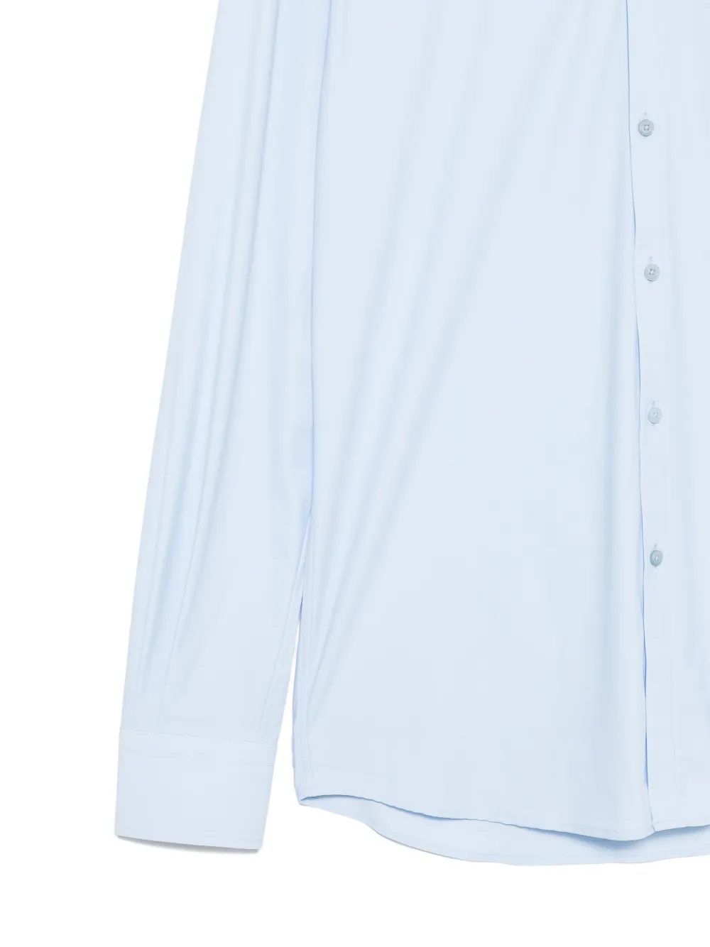 Karl Lagerfeld long-sleeve button-fastening shirt Blauw