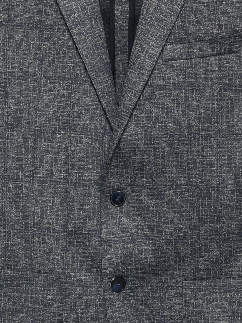 Karl Lagerfeld textured two-button jacket Blauw