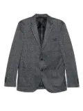 Karl Lagerfeld textured two-button jacket - Blue