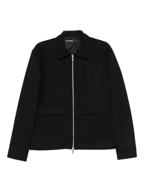Karl Lagerfeld zip-up shirt jacket