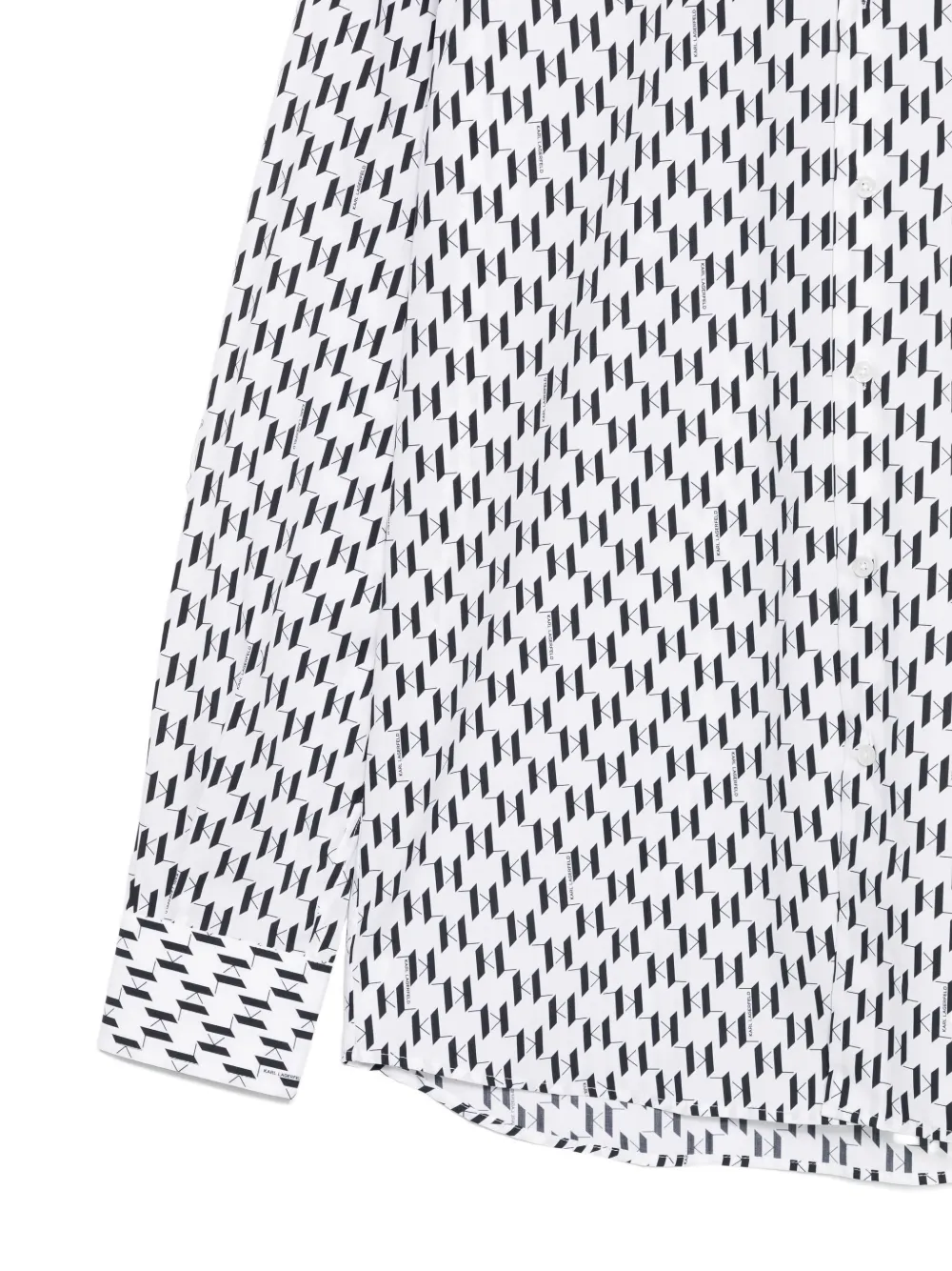 Karl Lagerfeld geometric-print shirt Wit