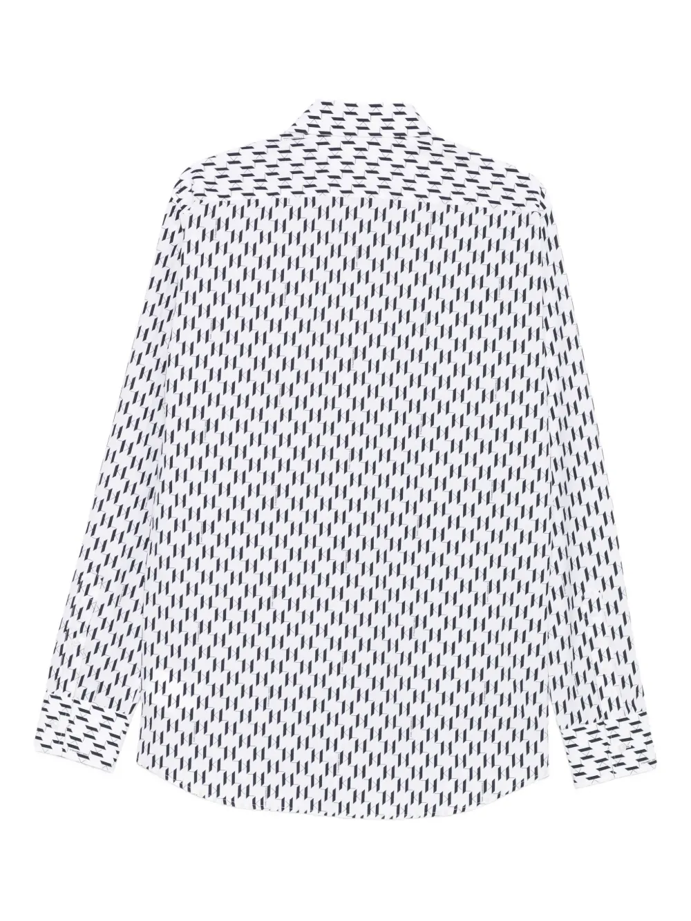 Karl Lagerfeld geometric-print shirt - Wit