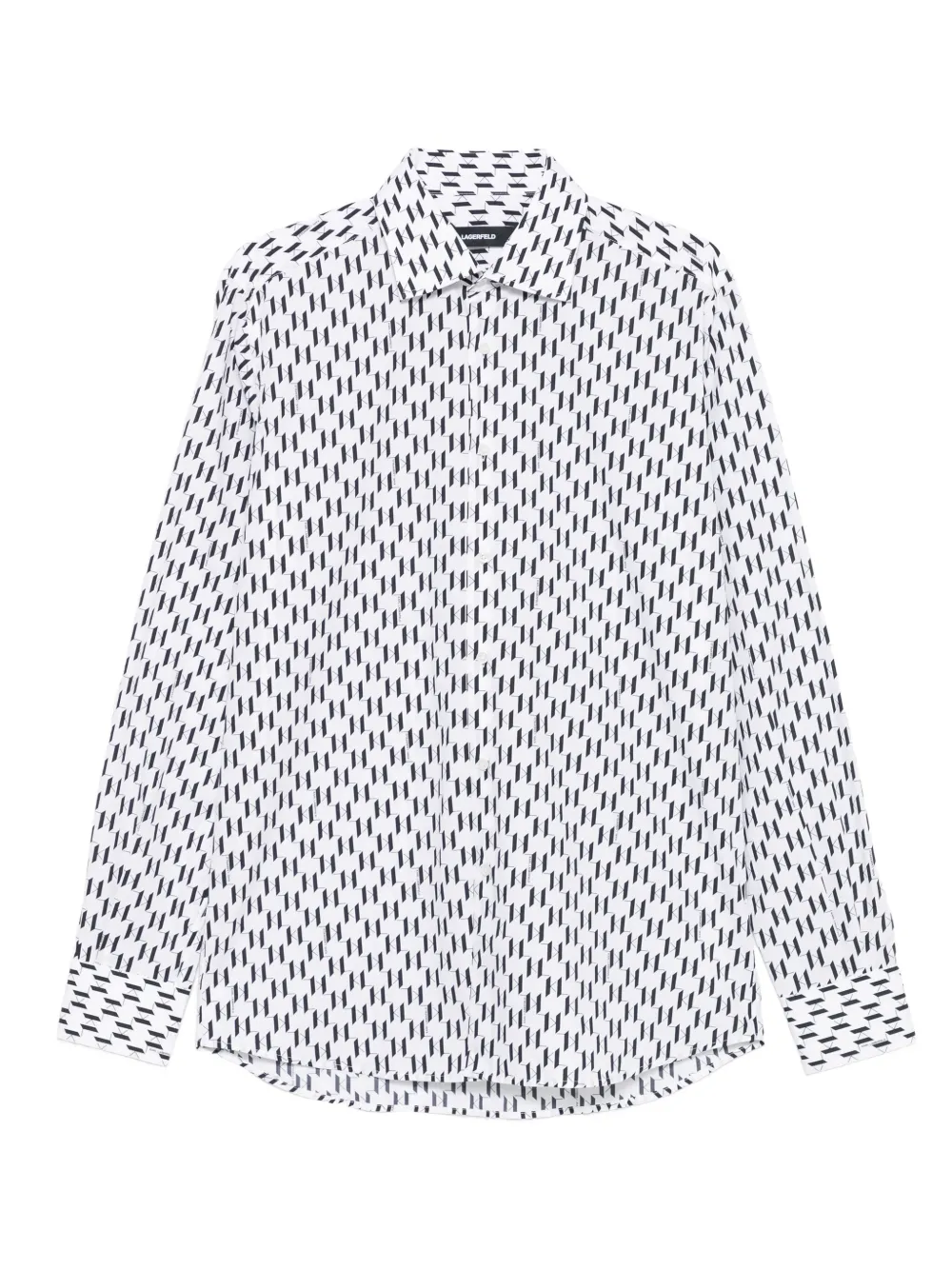 Karl Lagerfeld geometric-print shirt Wit