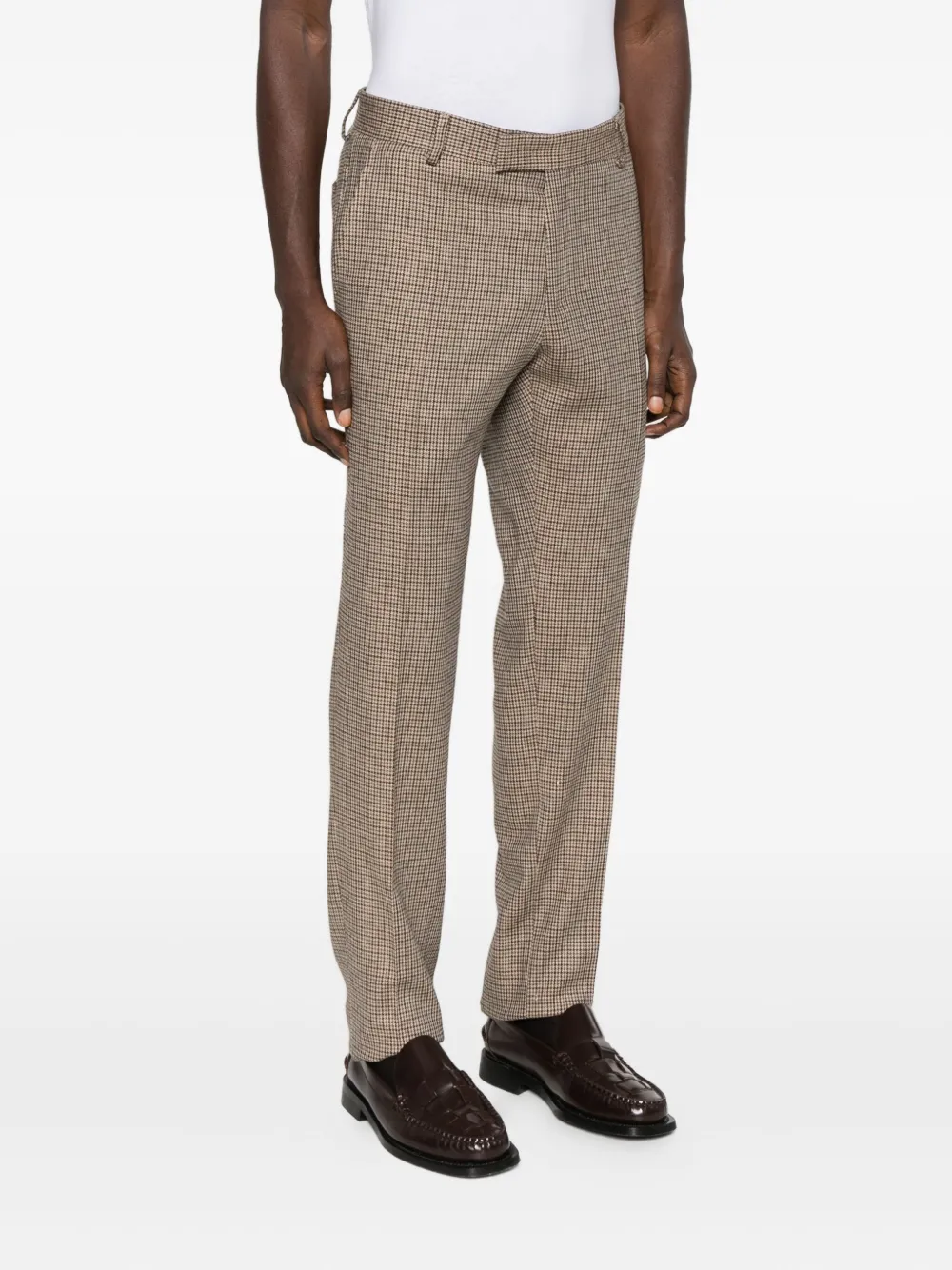 Karl Lagerfeld Geruite broek Beige