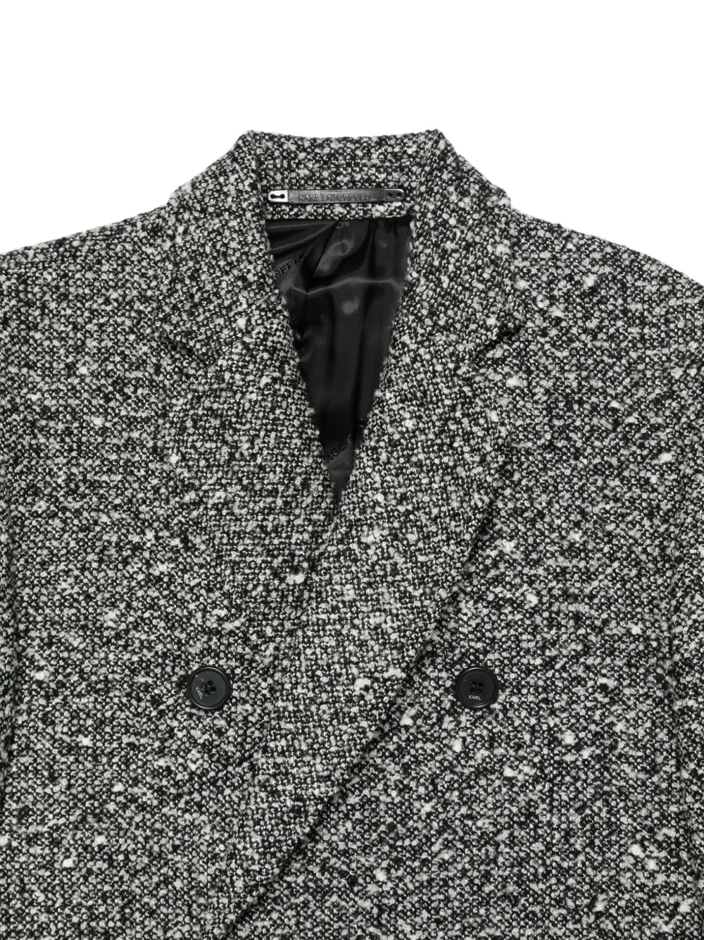 Karl Lagerfeld Jas met dubbele rij knopen Zwart