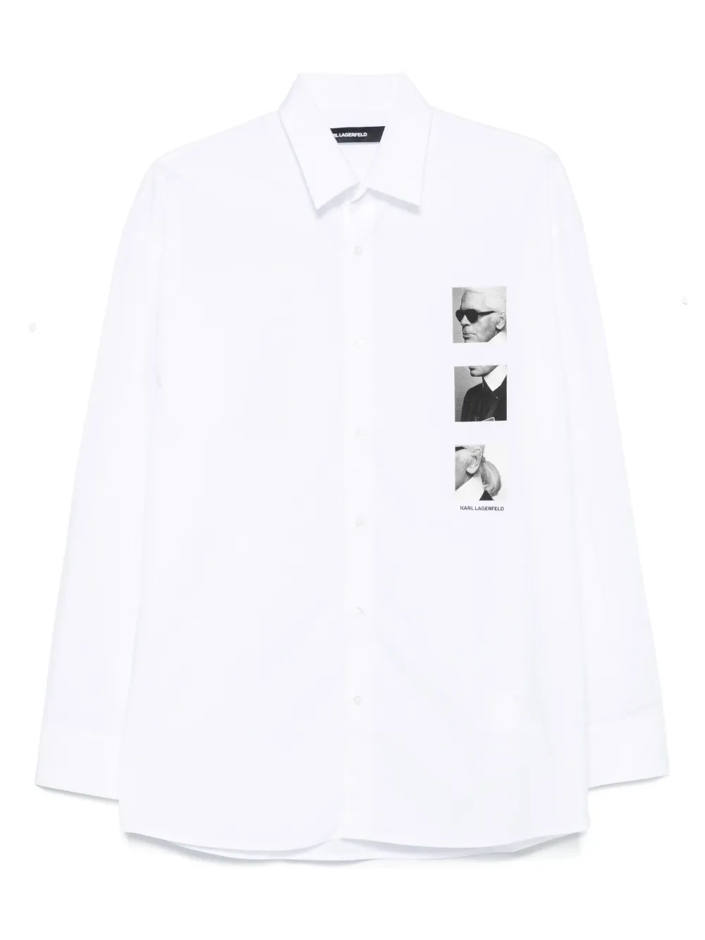portrait-print long-sleeves shirt