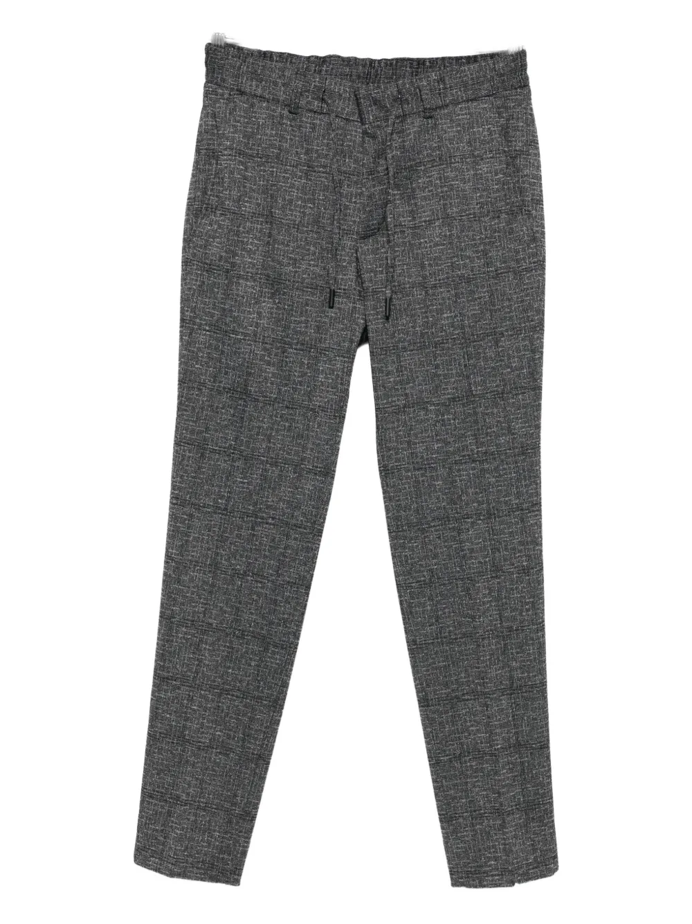 Karl Lagerfeld Textured Drawstring Trousers In Black