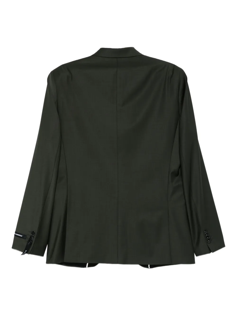 Karl Lagerfeld Two-button Notched-lapel Blazer In Green