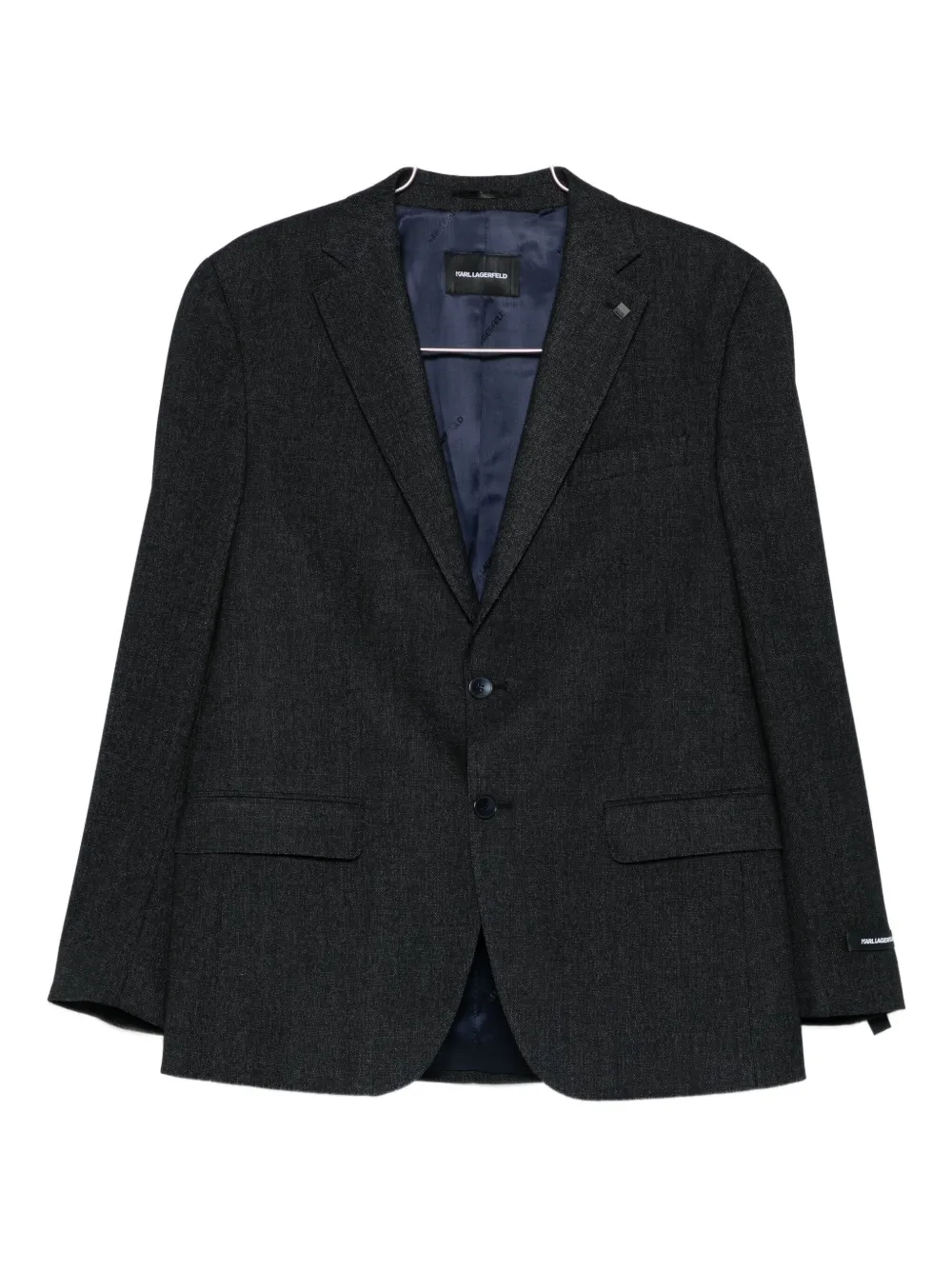 Karl Lagerfeld Three-button Jacket In Black