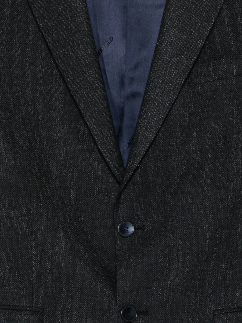 Karl Lagerfeld Three-button Jacket In Black