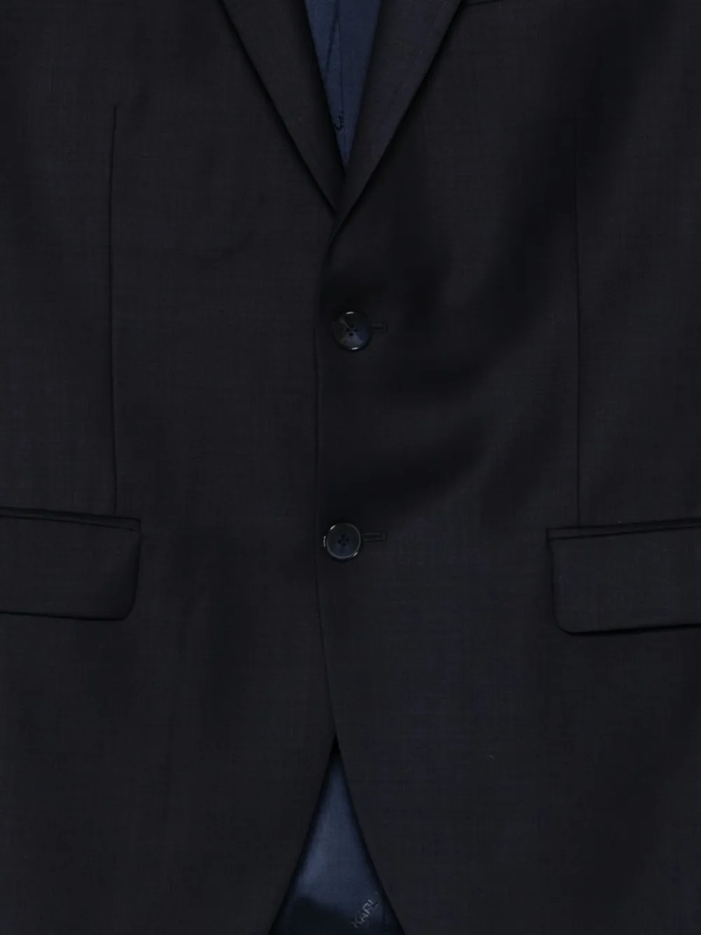 Karl Lagerfeld Two-button Blazer In Blue