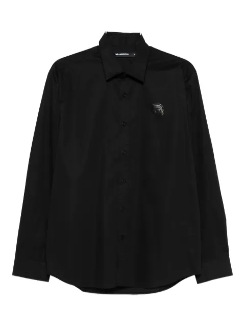 Karl Lagerfeld logo-patch shirt