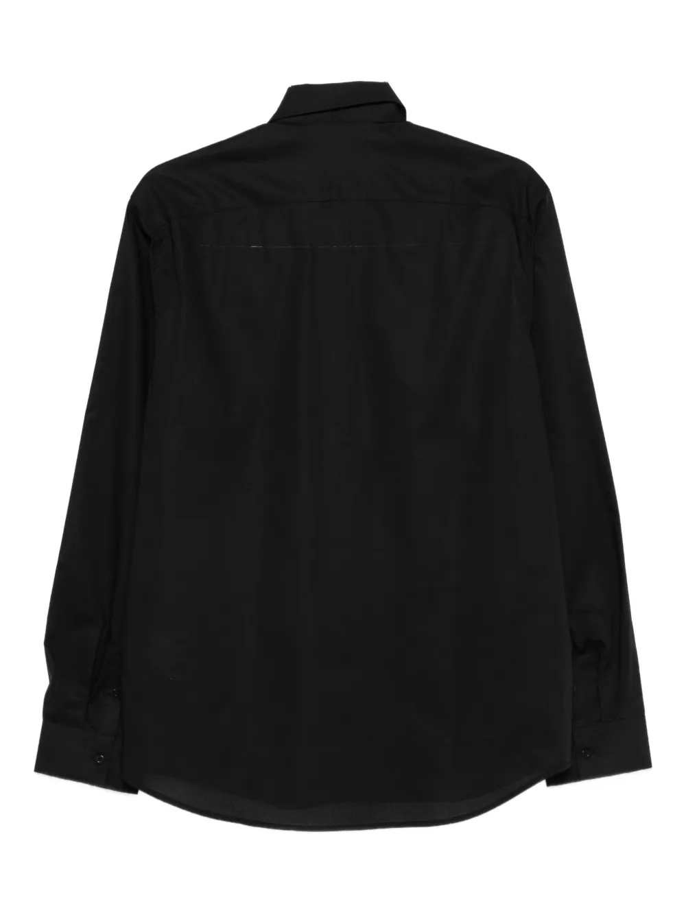 Karl Lagerfeld logo-patch shirt - Zwart