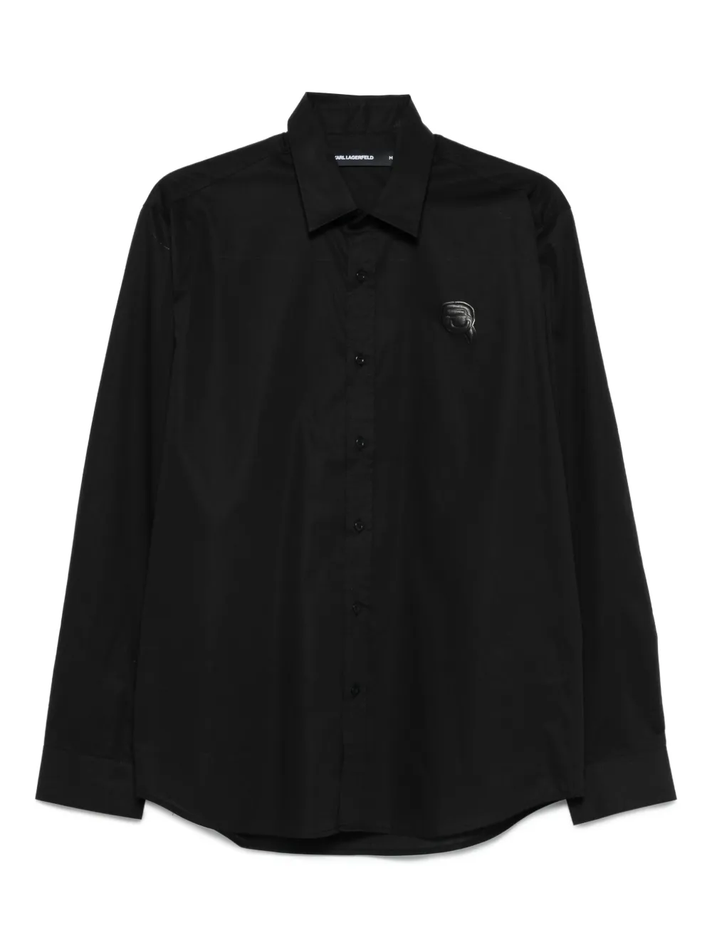 Karl Lagerfeld Overhemd met logopatch Zwart