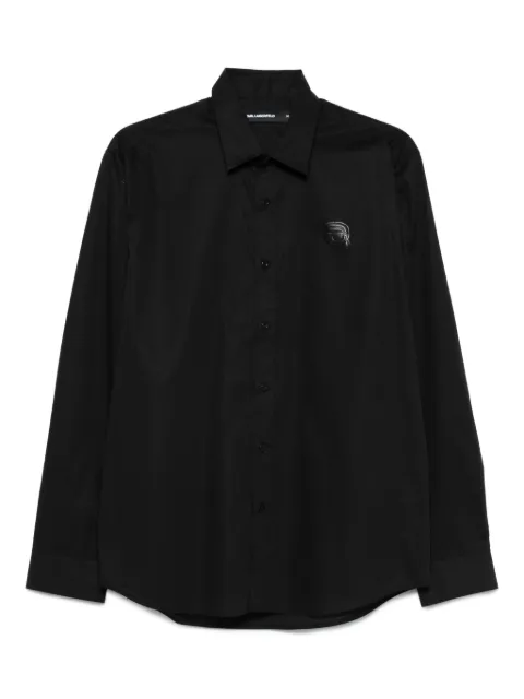Karl Lagerfeld logo-patch shirt