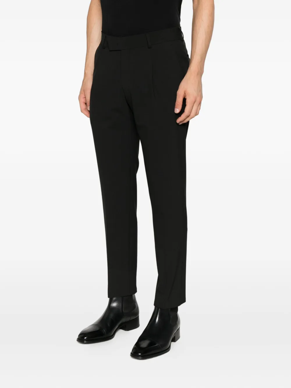 Karl Lagerfeld Broek met geplooid detail Zwart