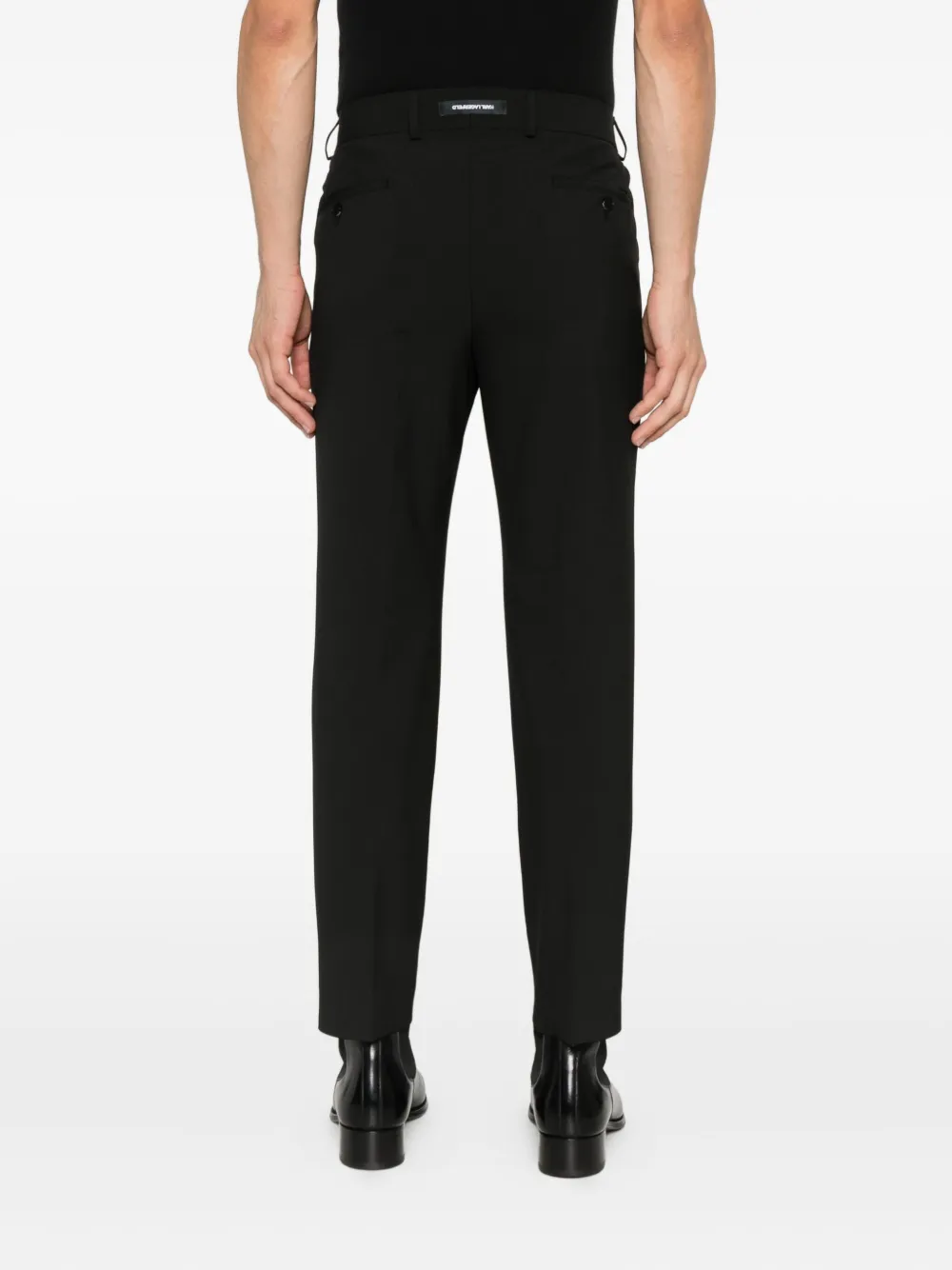Karl Lagerfeld Broek met geplooid detail Zwart