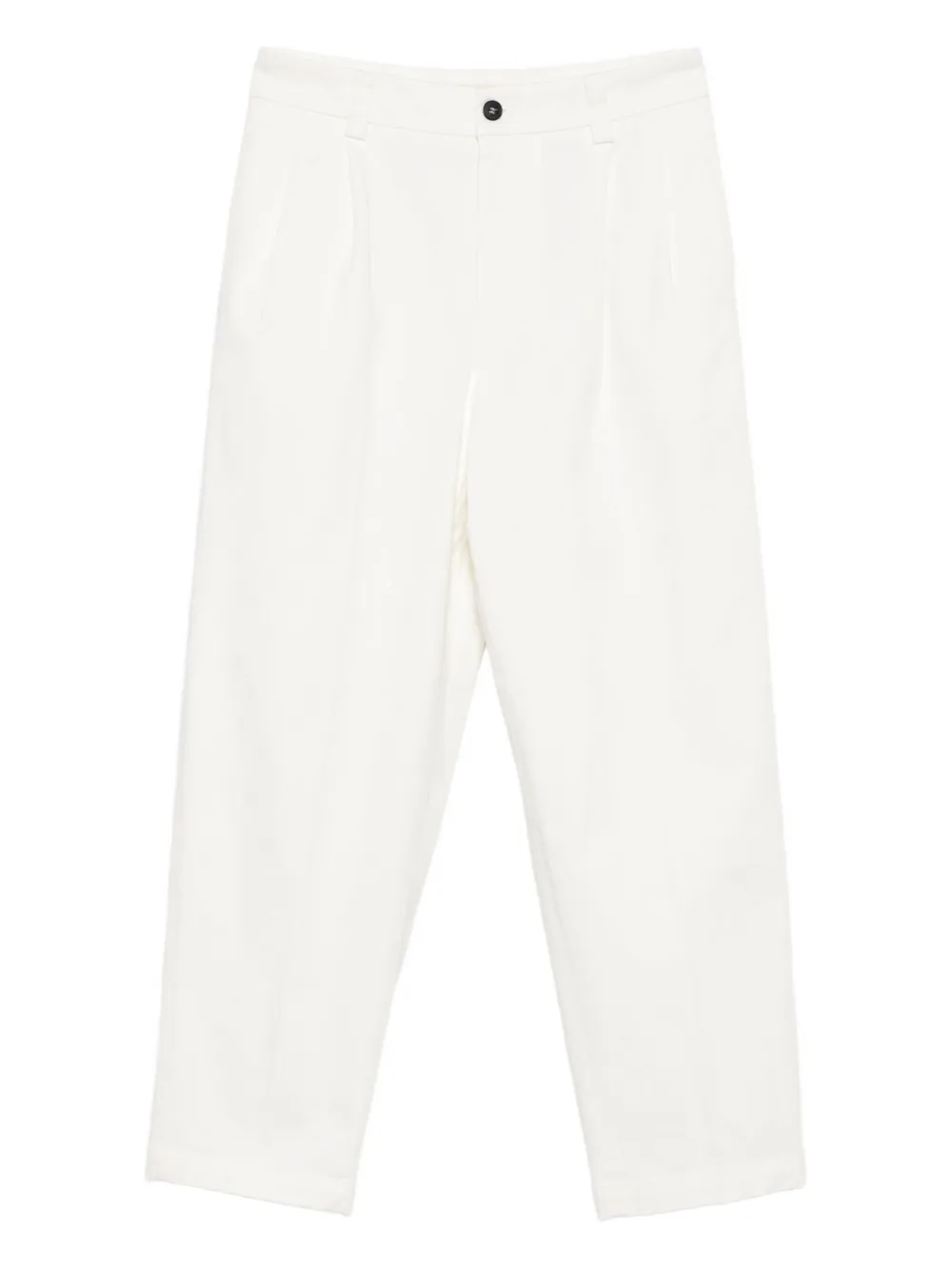 Barena Venezia Pleated Cotton Trousers In White