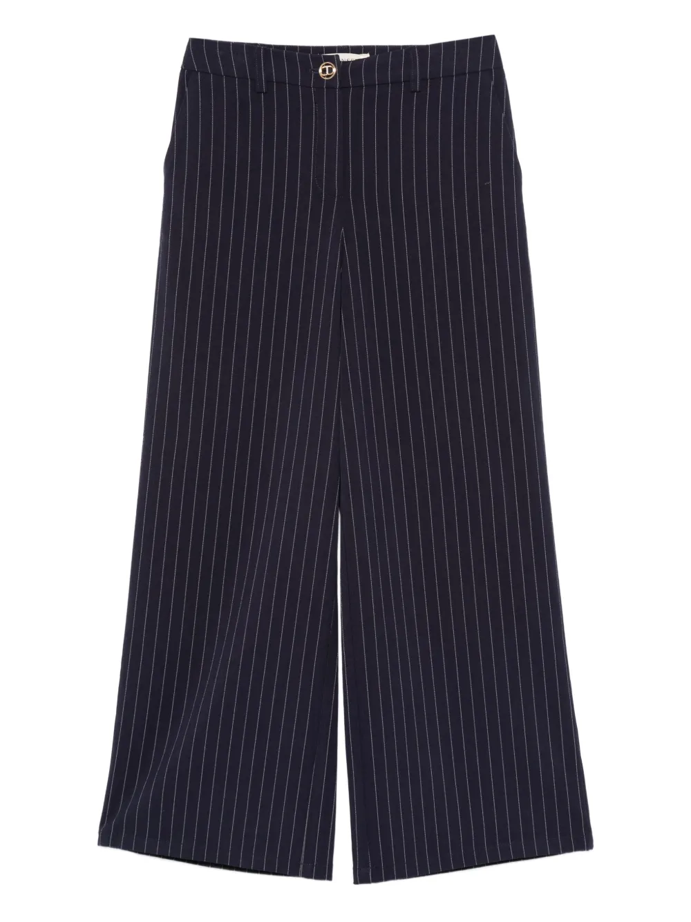 TWINSET Kids Broek met krijtstreep Blauw