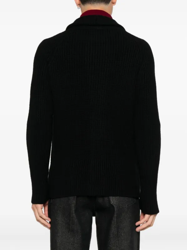 TAGLIATORE / ショールカラーカーディガン/カーディガン(厚手)/--/--/BLK Tagliatore ショールカラー カーディガン | ブラック | FARFETCH JP