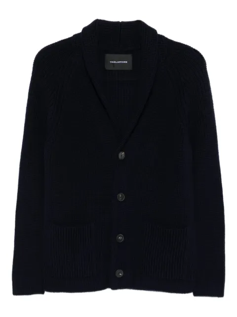 Tagliatore shawl-collar patch-pocket cardigan