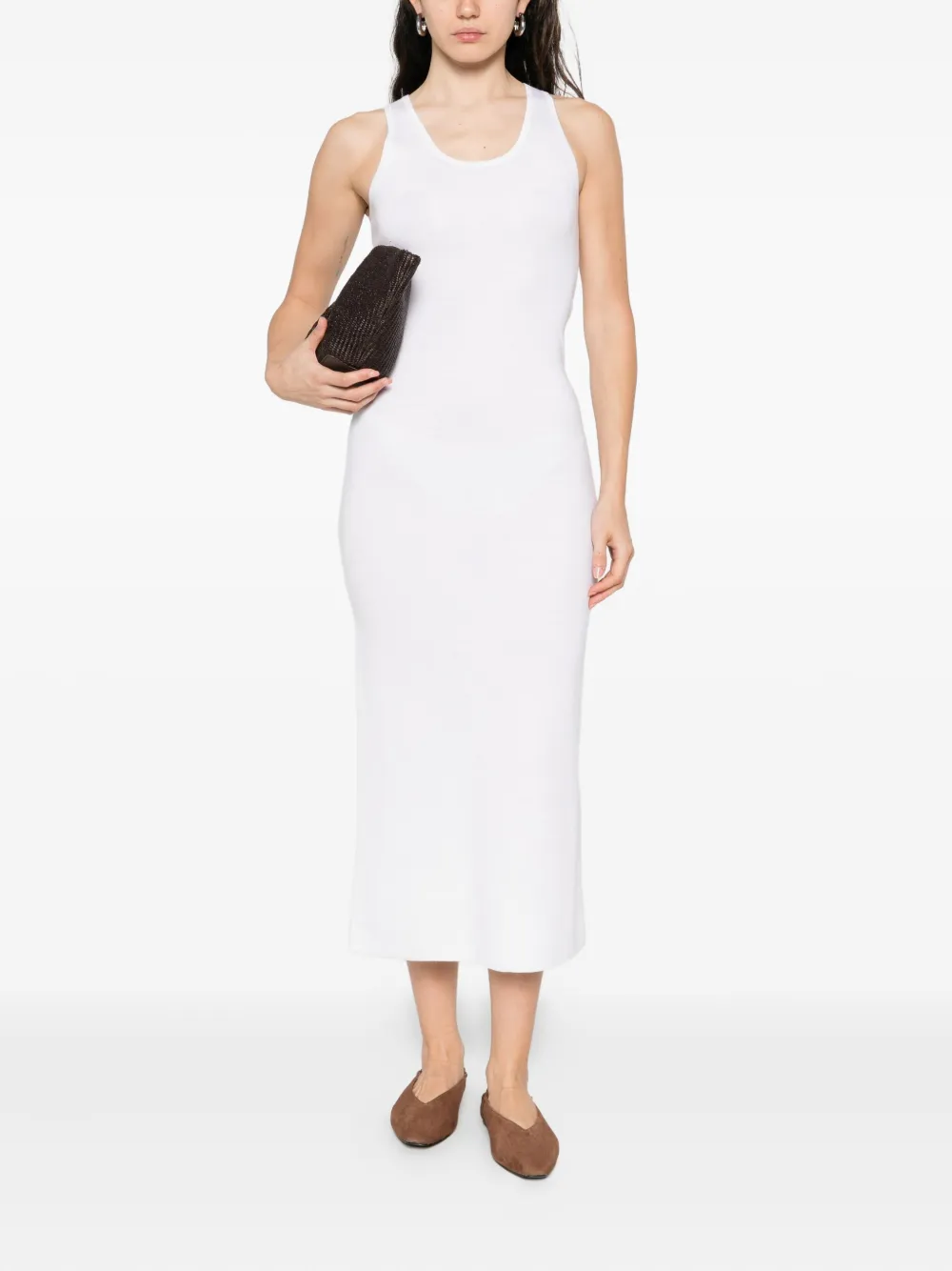 Max Mara sleeveless midi dress Wit