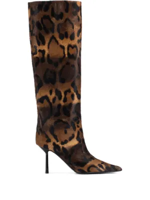 Jimmy Choo Bota Alizze De Couro | Preto | FARFETCH BR