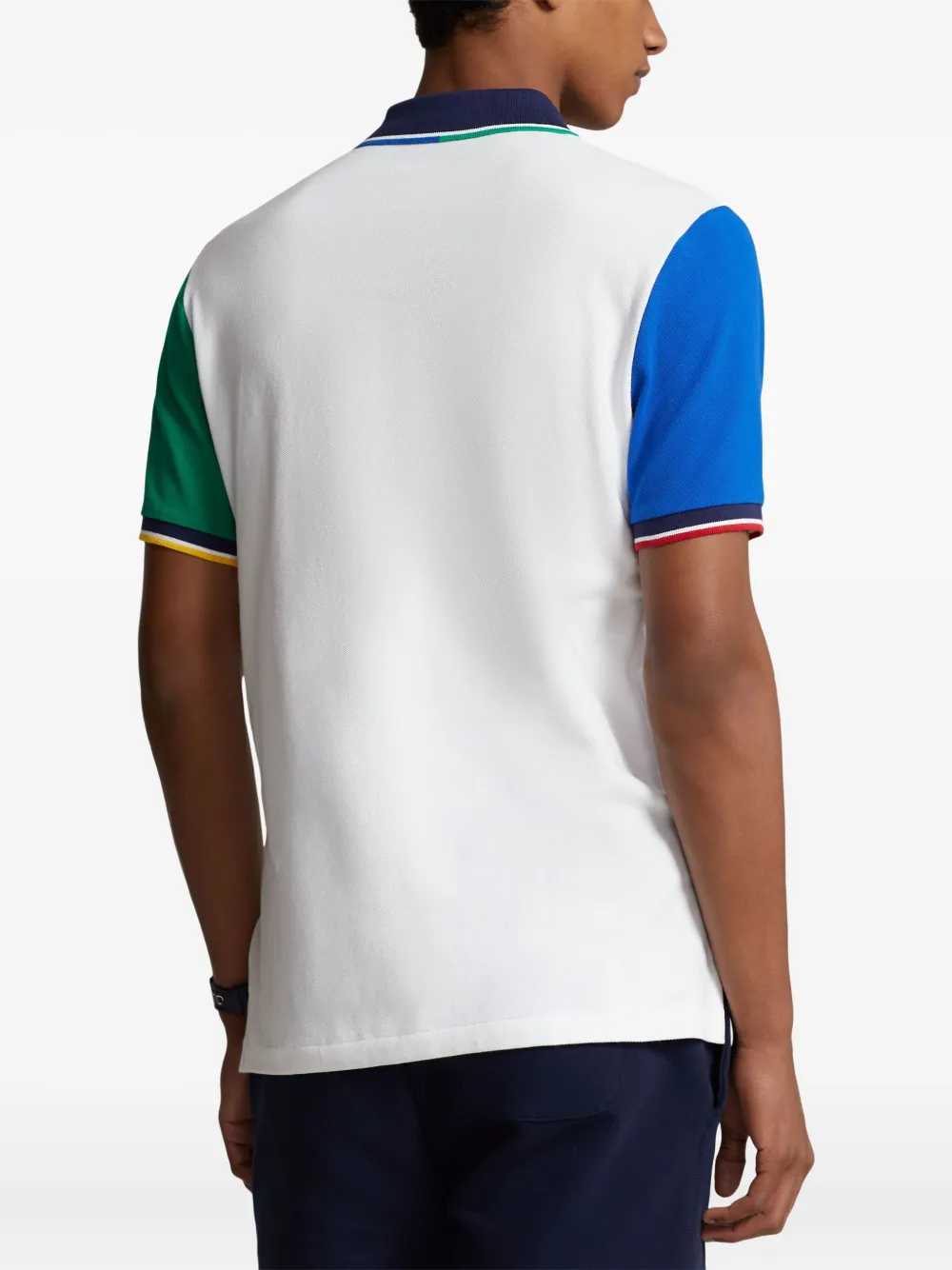 Polo Ralph Lauren Poloshirt met colourblocking Wit