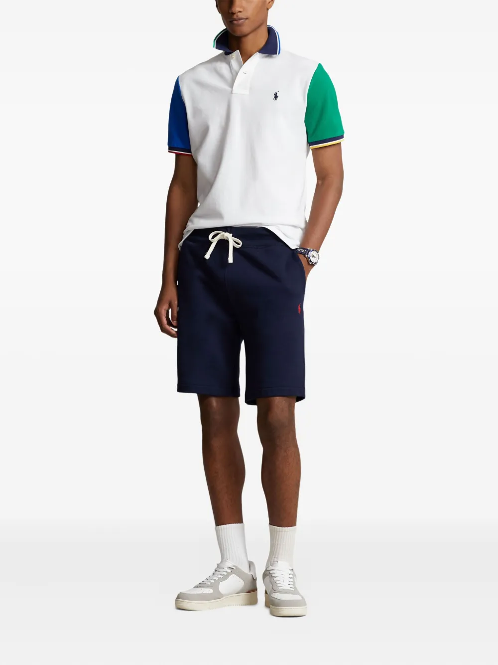 Polo Ralph Lauren Poloshirt met colourblocking Wit