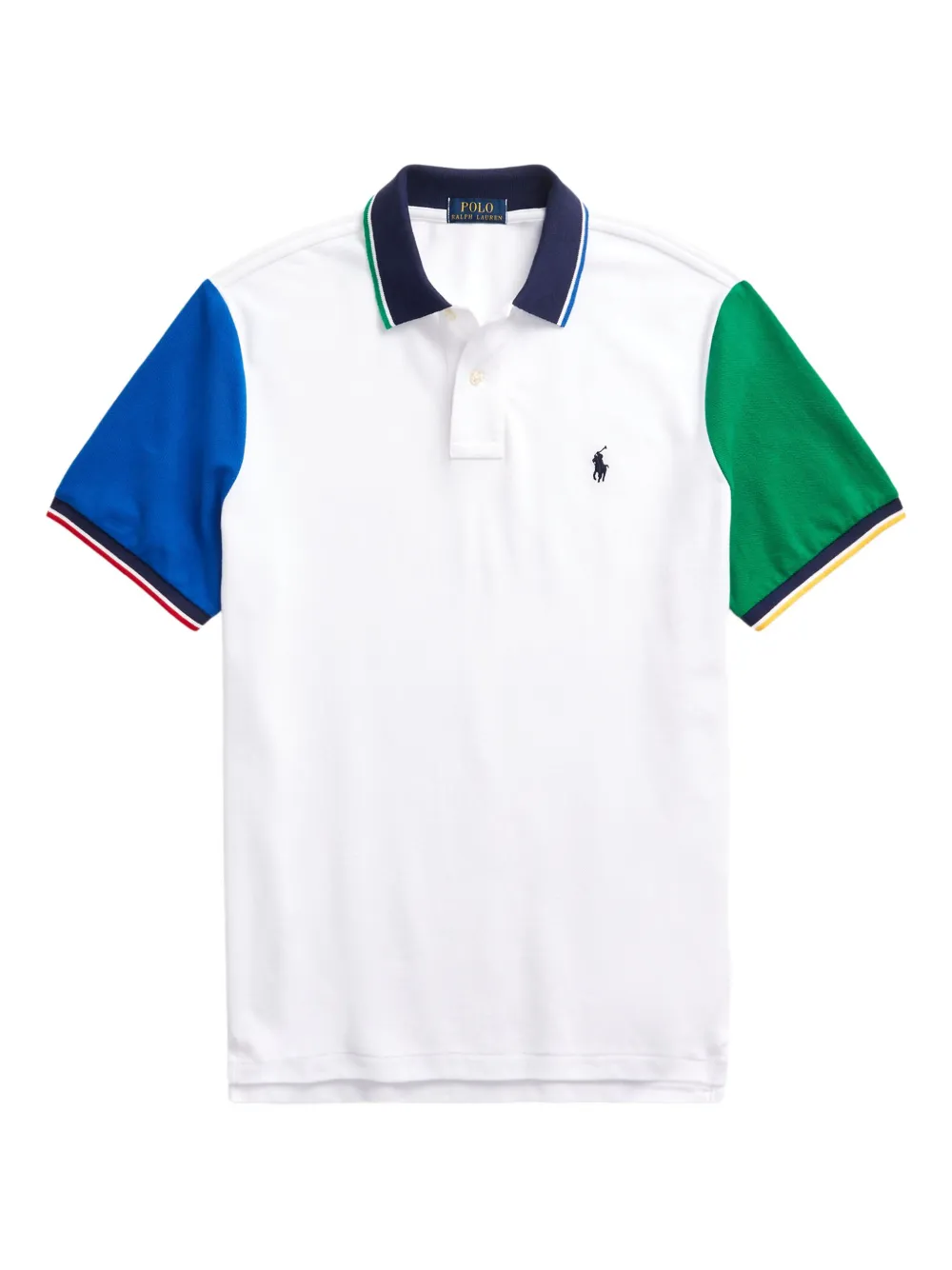 Polo Ralph Lauren colourblock polo shirt - ホワイト Polo Ralph Lauren colourblock polo shirt - ホワイト