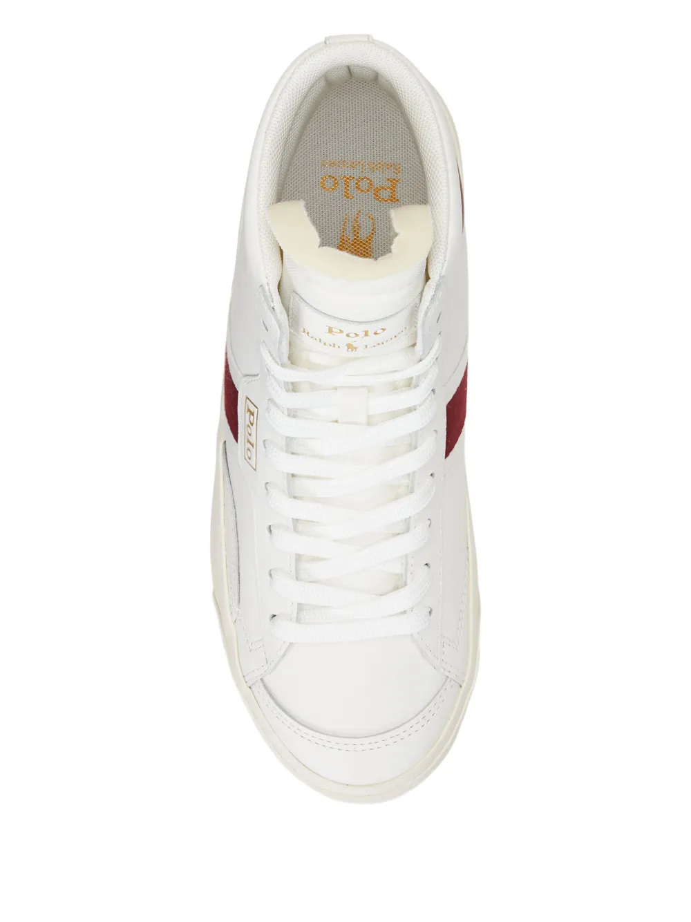 Polo Ralph Lauren Court Vulc Mid leather sneakers White