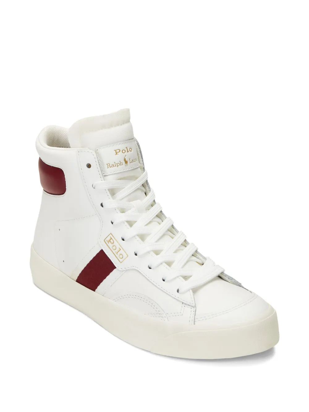 Polo Ralph Lauren Court Vulc Mid leather sneakers | High-Tops | Image 2