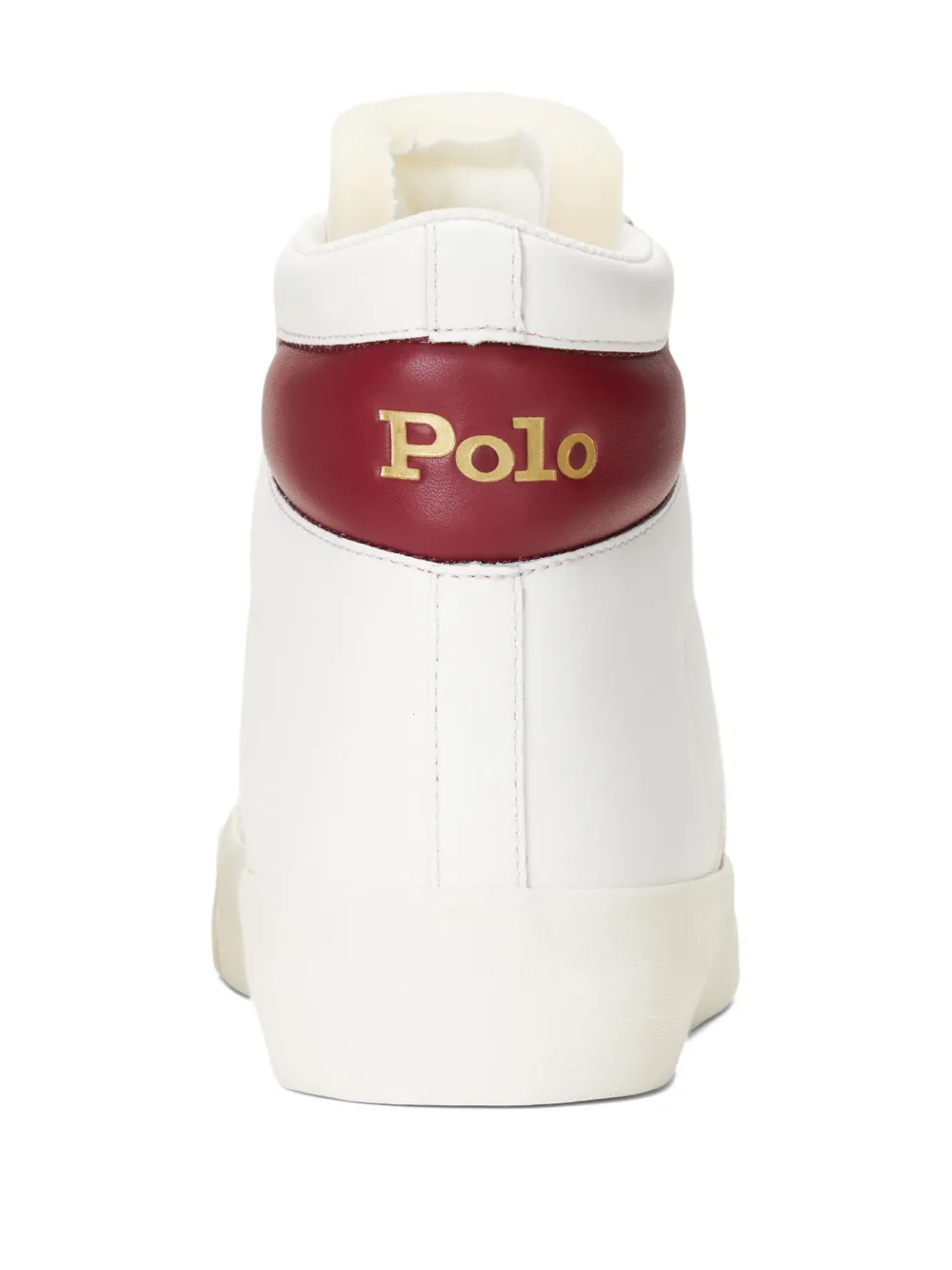 Polo Ralph Lauren Court Vulc Mid leather sneakers White