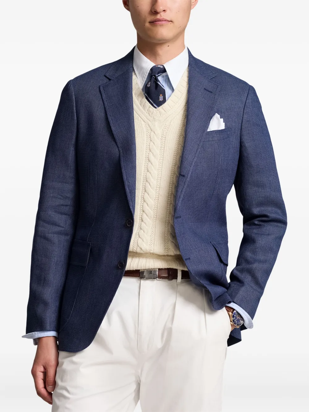 Polo Ralph Lauren single-breasted blazer - ブルー Polo Ralph Lauren single-breasted blazer - ブルー