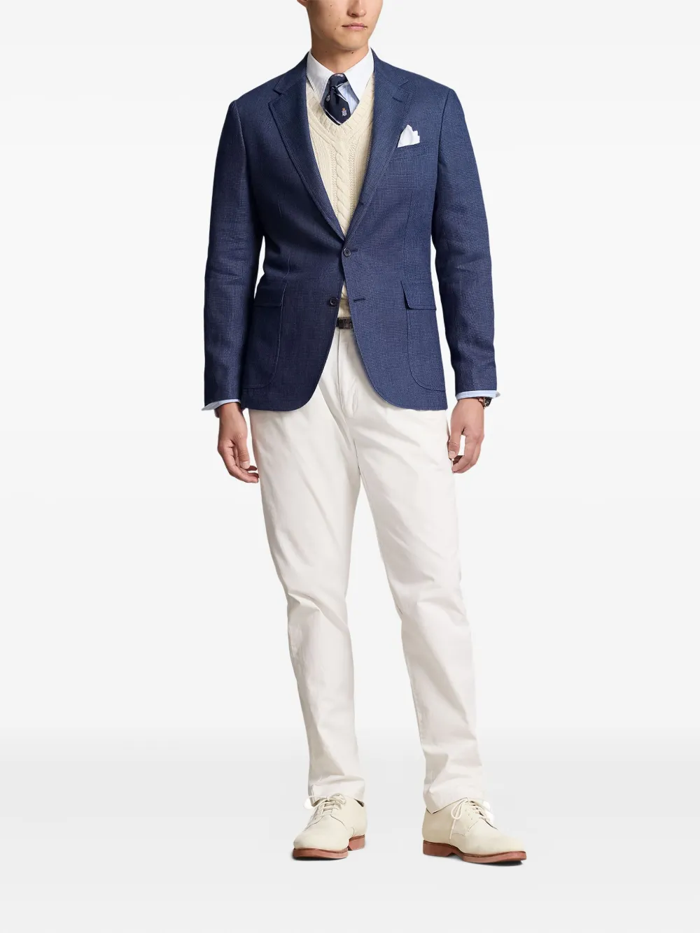 Polo Ralph Lauren single-breasted blazer Blauw