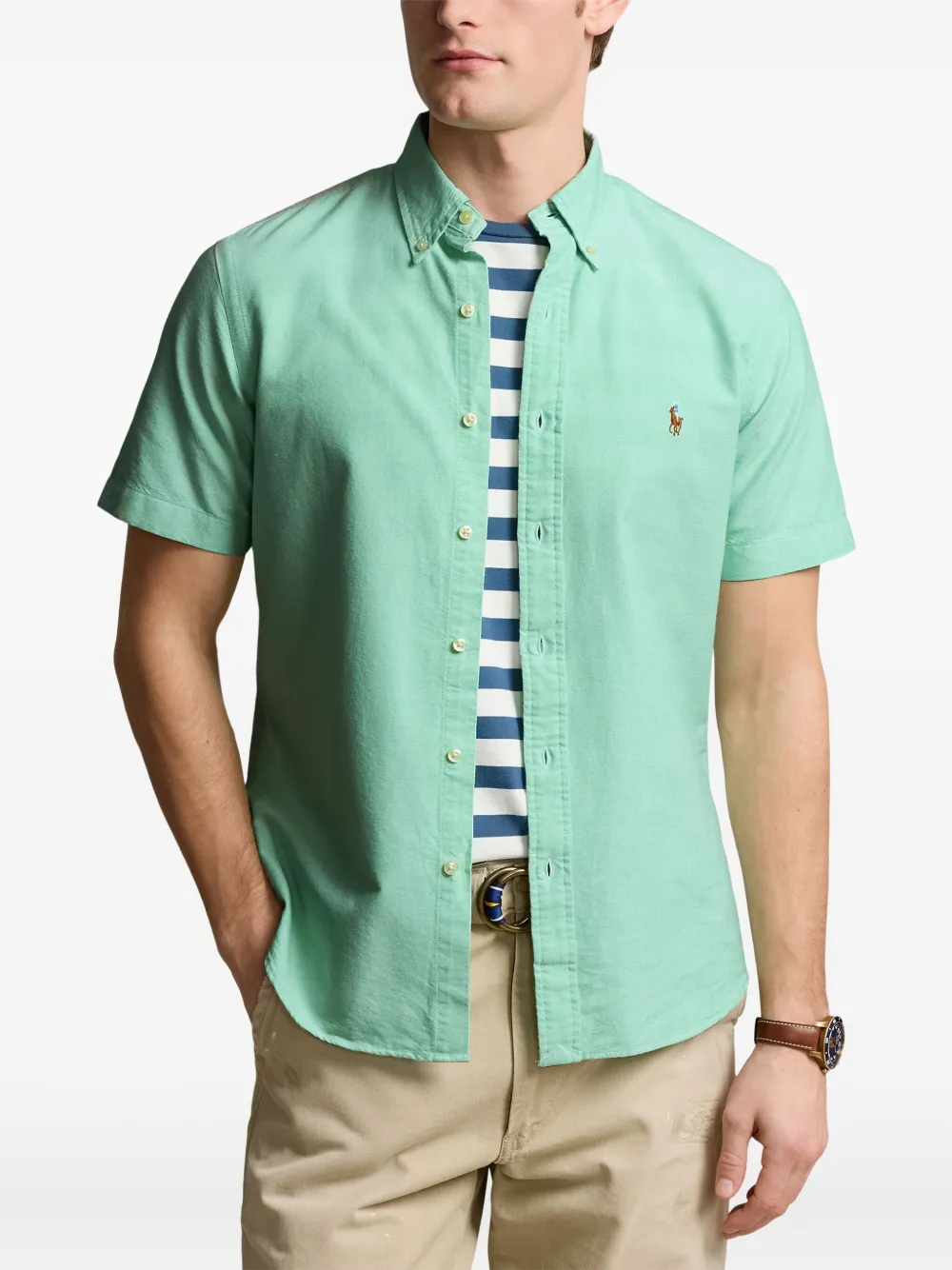 Polo Ralph Lauren overhemd met korte mouwen Groen