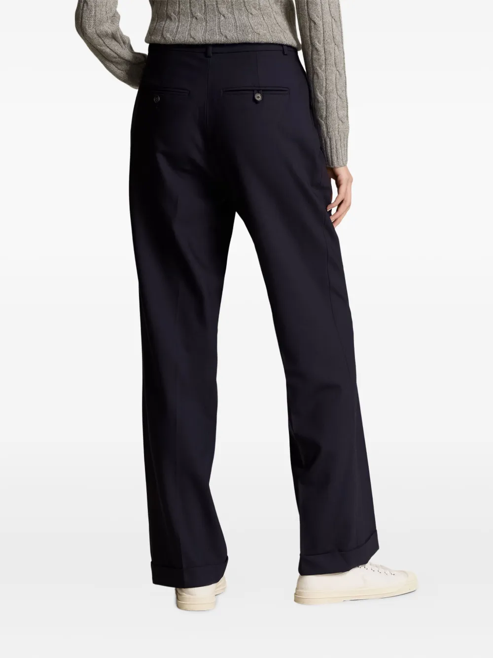 Polo Ralph Lauren Broek met cuffs Blauw