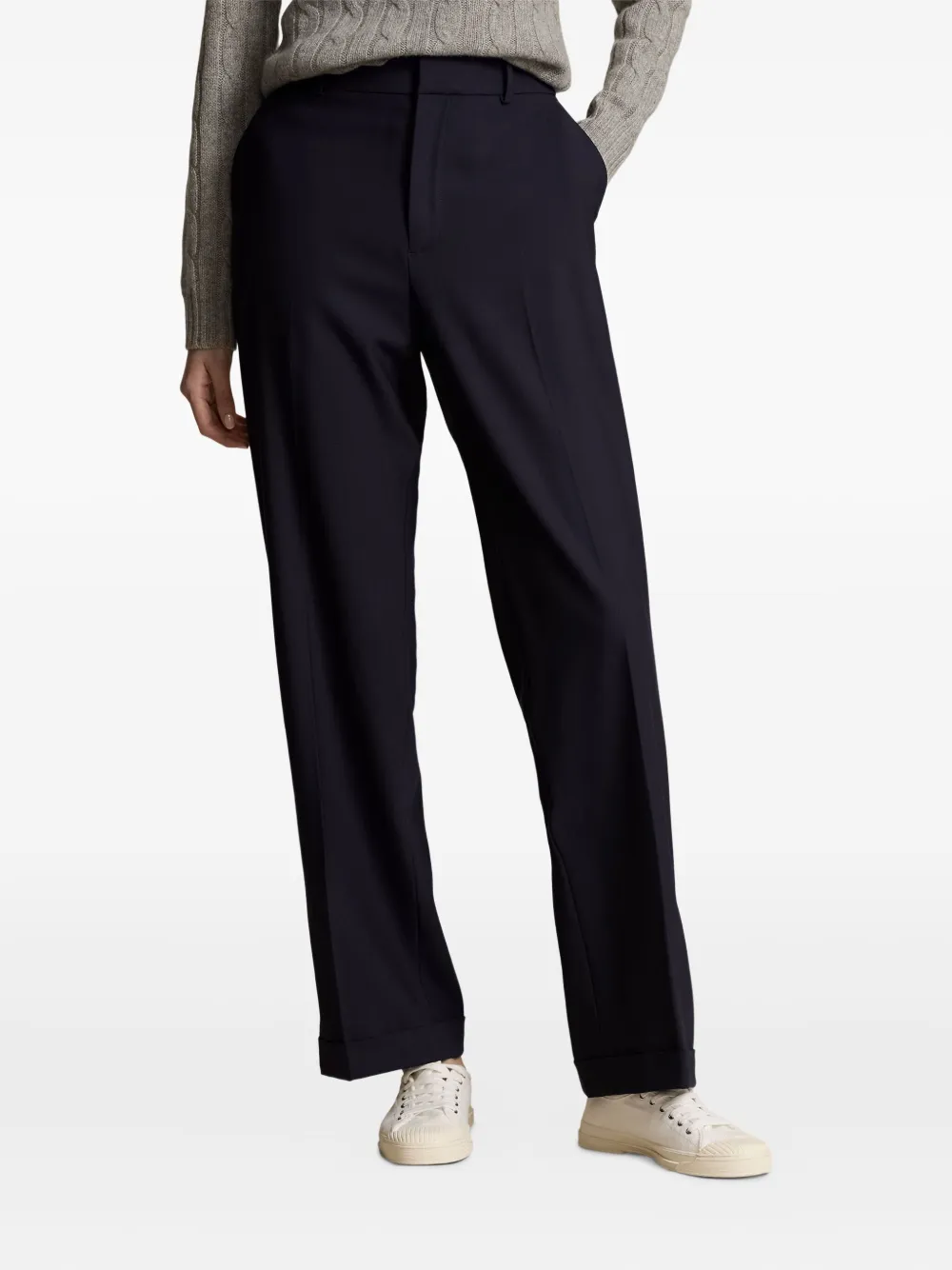 Polo Ralph Lauren Broek met cuffs Blauw