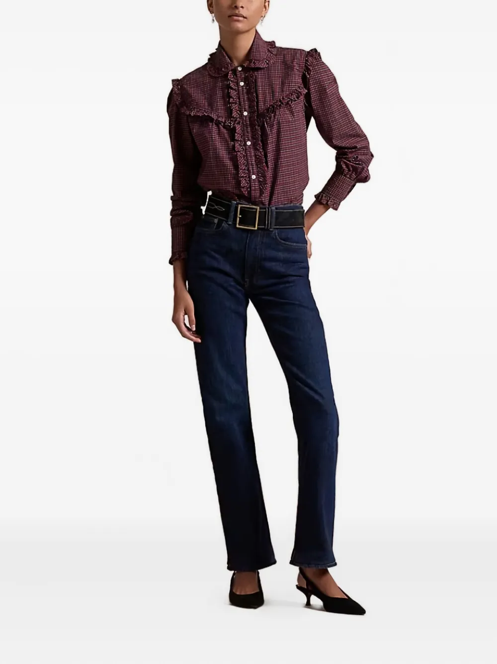 Polo Ralph Lauren ruffled checked shirt | Shirts | Image 2
