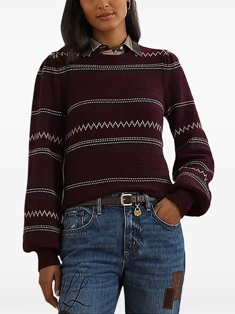Fair Isle striped sweater
