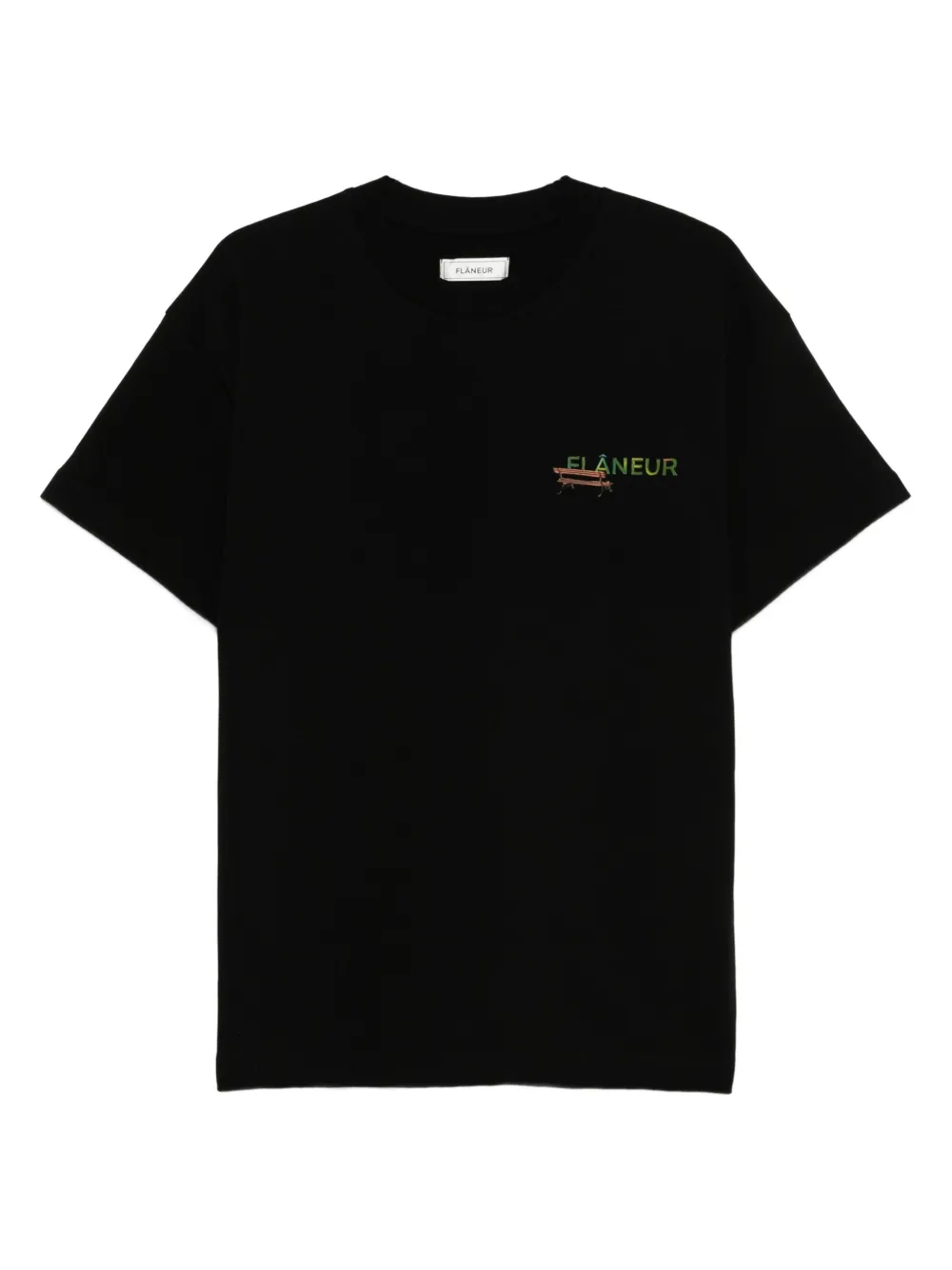 FLÂNEUR Lanterns of Love graphic-print cotton T-shirt - ブラック FLÂNEUR Lanterns of Love graphic-print cotton T-shirt - ブラック