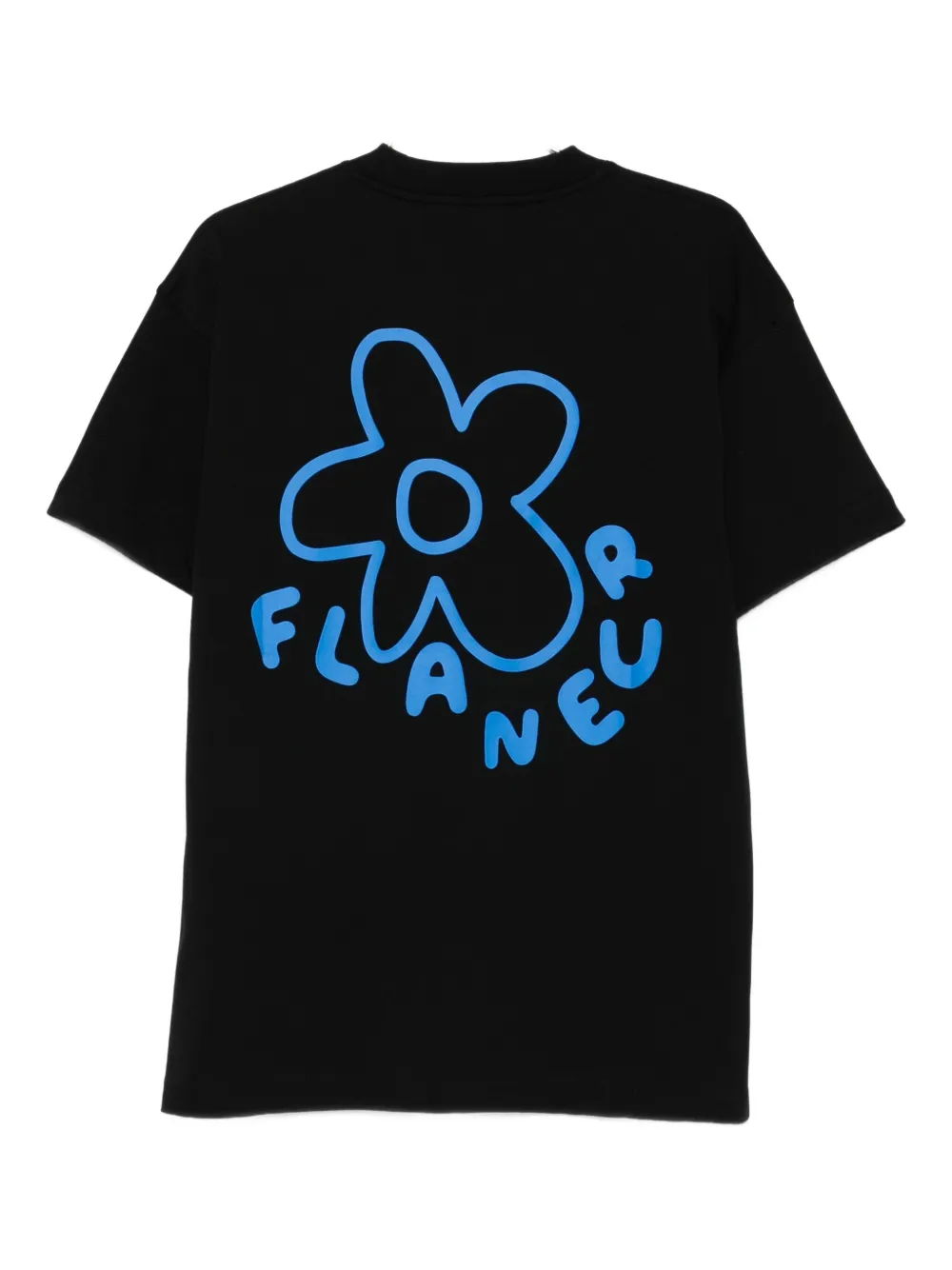 FLÂNEUR flower-print T-shirt Zwart