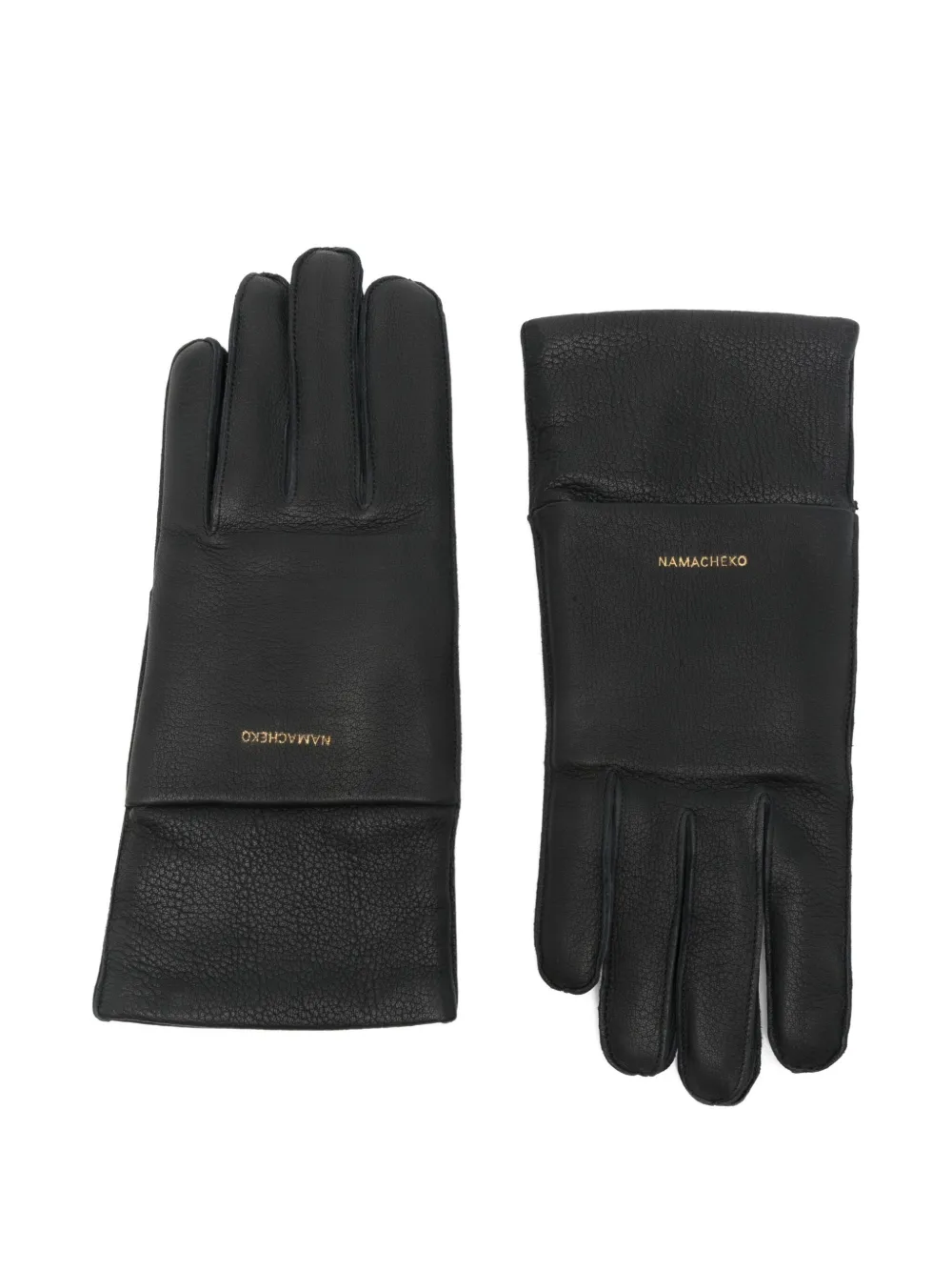 Namacheko logo-engraved gloves | Black | Image 1